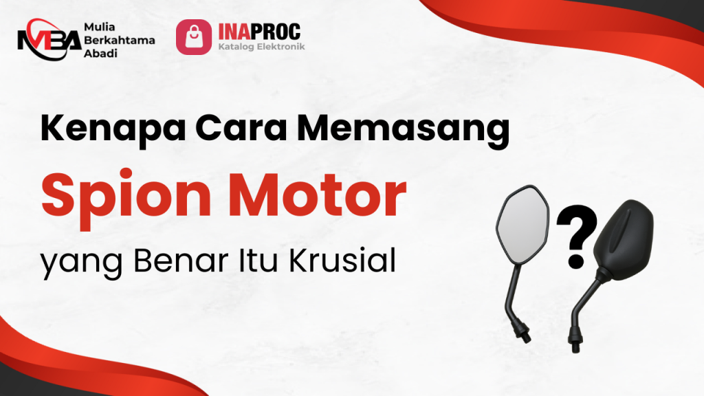 cara memasang spion motor