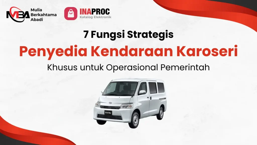 7 Fungsi Strategis Kendaraan Karoseri Khusus