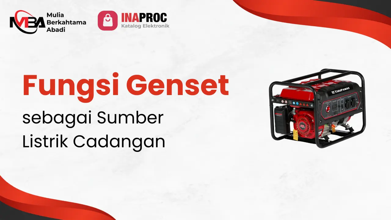 Fungsi Genset Sebagai Sumber Listrik Cadangan