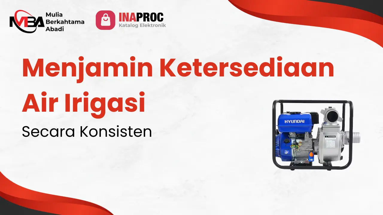 Menjamin Ketersediaan Air Irigasi Secara Konsisten