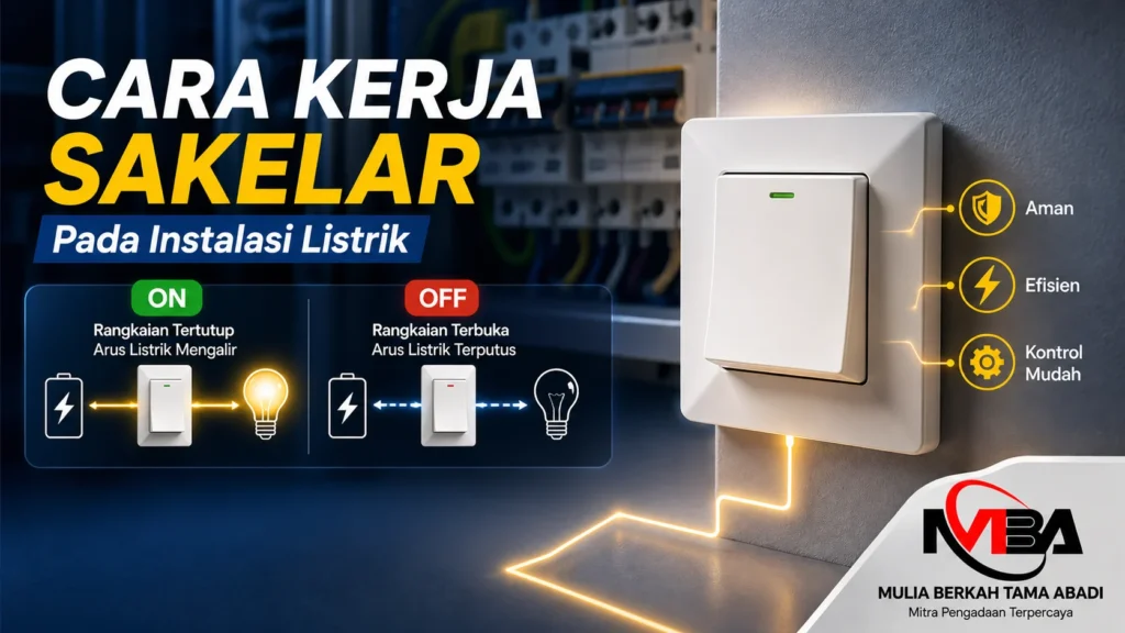 Cara kerja sakelar listrik pada instalasi listrik modern
