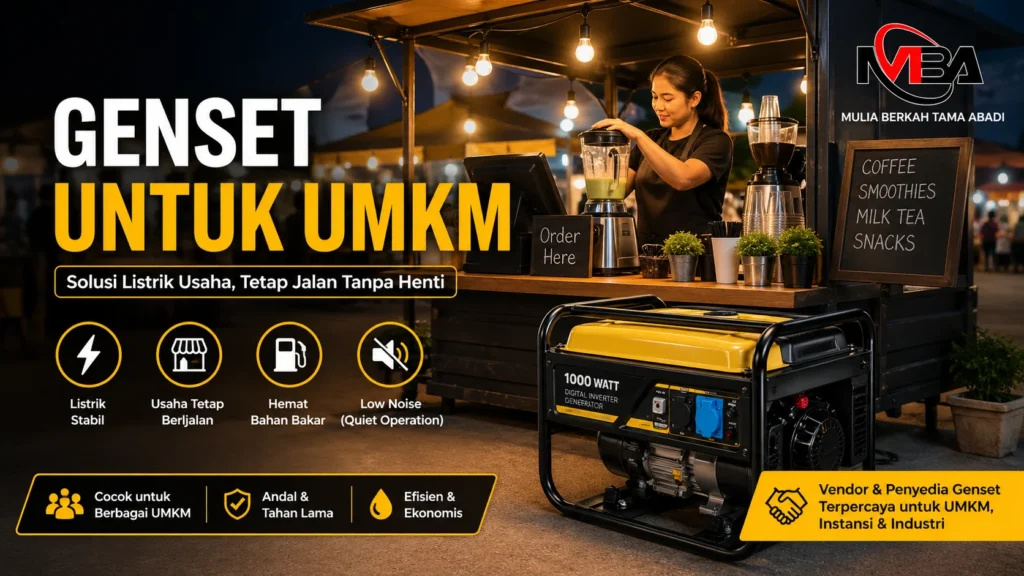 Genset untuk UMKM sebagai solusi listrik cadangan agar usaha tetap berjalan