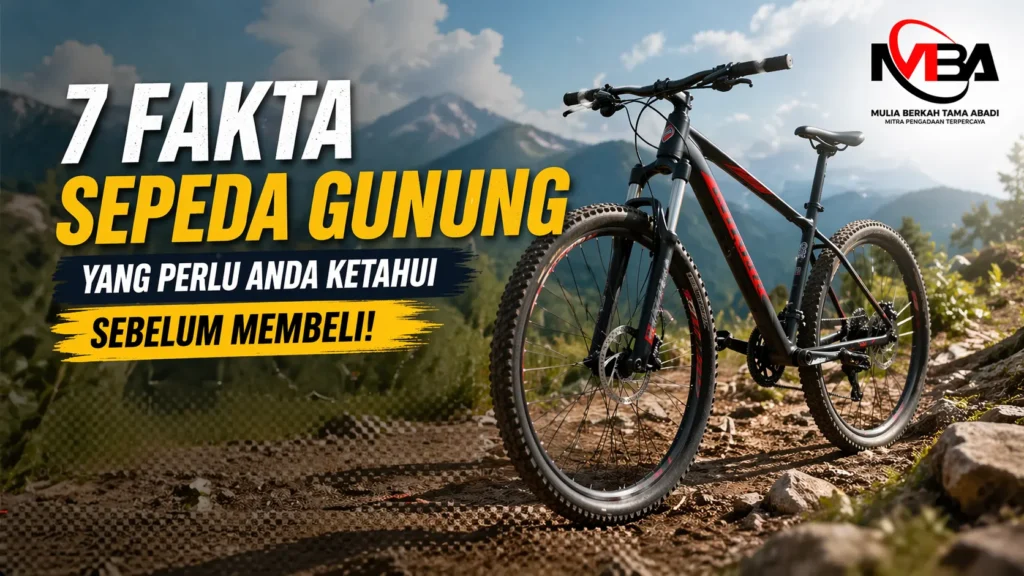 Sepeda gunung digunakan di medan outdoor dengan desain kuat untuk berbagai kondisi jalan