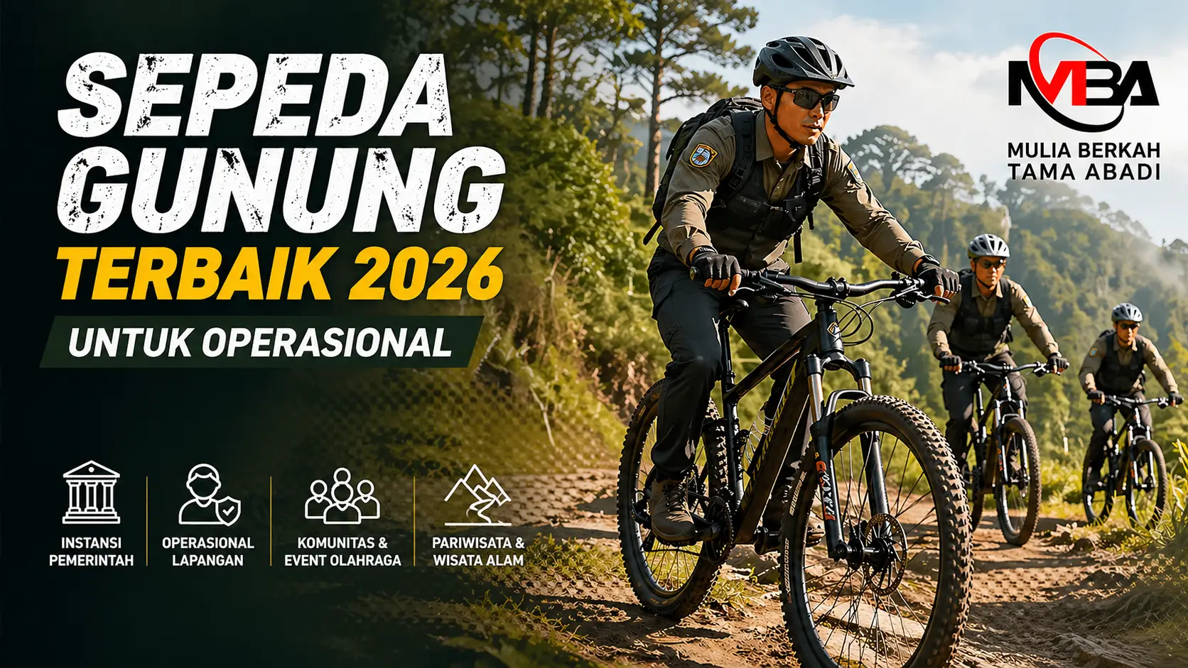Sepeda gunung terbaik 2026 untuk operasional lapangan instansi pemerintah di medan off-road