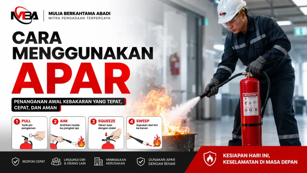 Cara menggunakan APAR dengan benar saat kondisi darurat