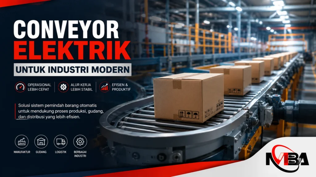 Conveyor elektrik untuk industri modern dan sistem distribusi barang