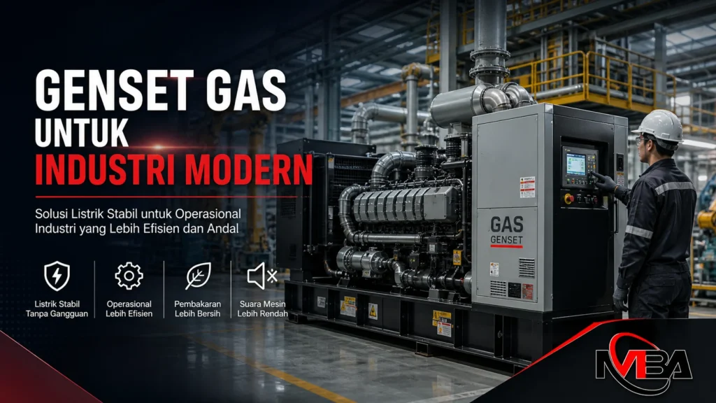 Genset gas untuk industri modern dan operasional pabrik