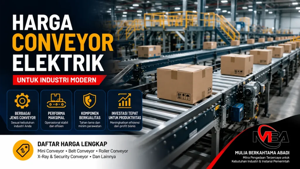 Harga conveyor elektrik untuk kebutuhan industri modern dan logistik