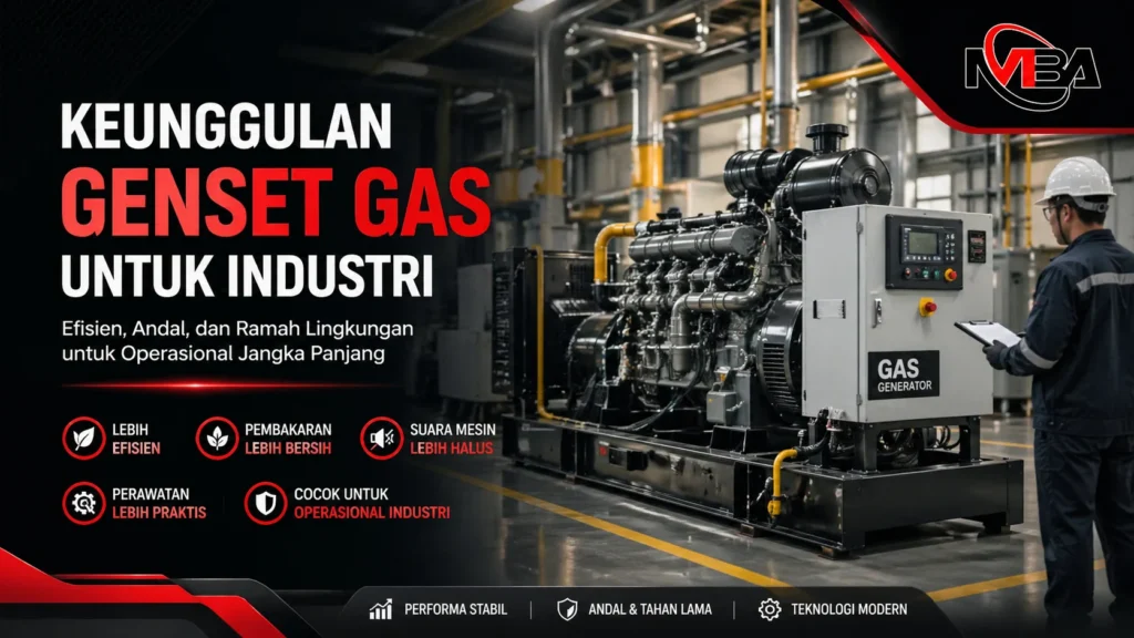 Keunggulan genset gas untuk kebutuhan industri modern