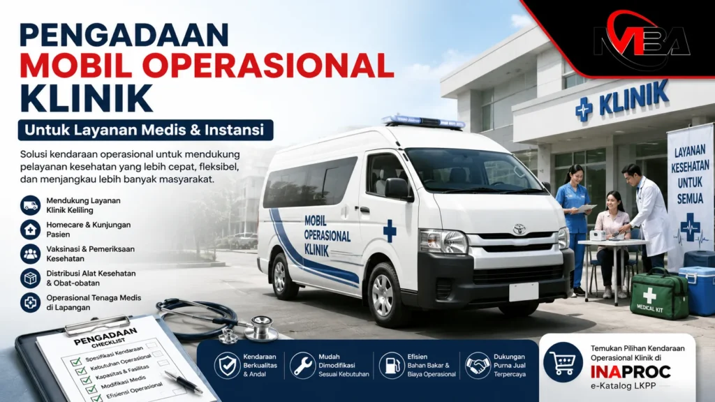 Pengadaan mobil operasional klinik untuk layanan kesehatan dan instansi