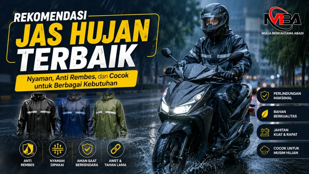 Rekomendasi jas hujan terbaik dan nyaman digunakan