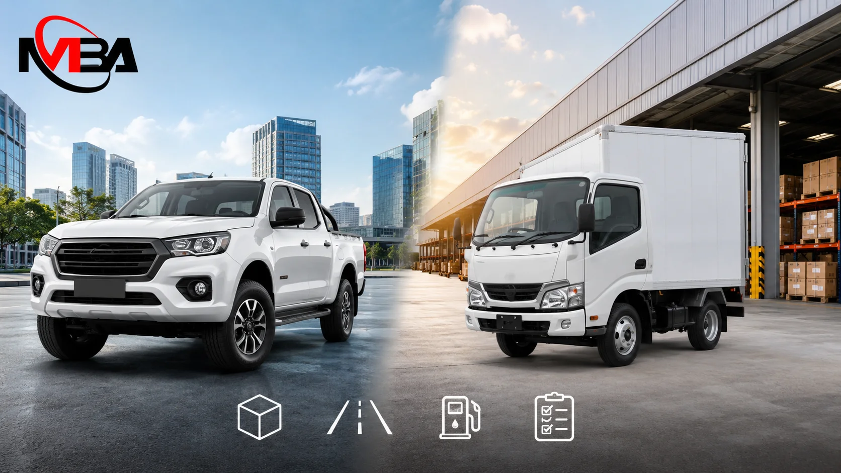 Pick up dan truk ringan untuk kebutuhan operasional serta distribusi barang.