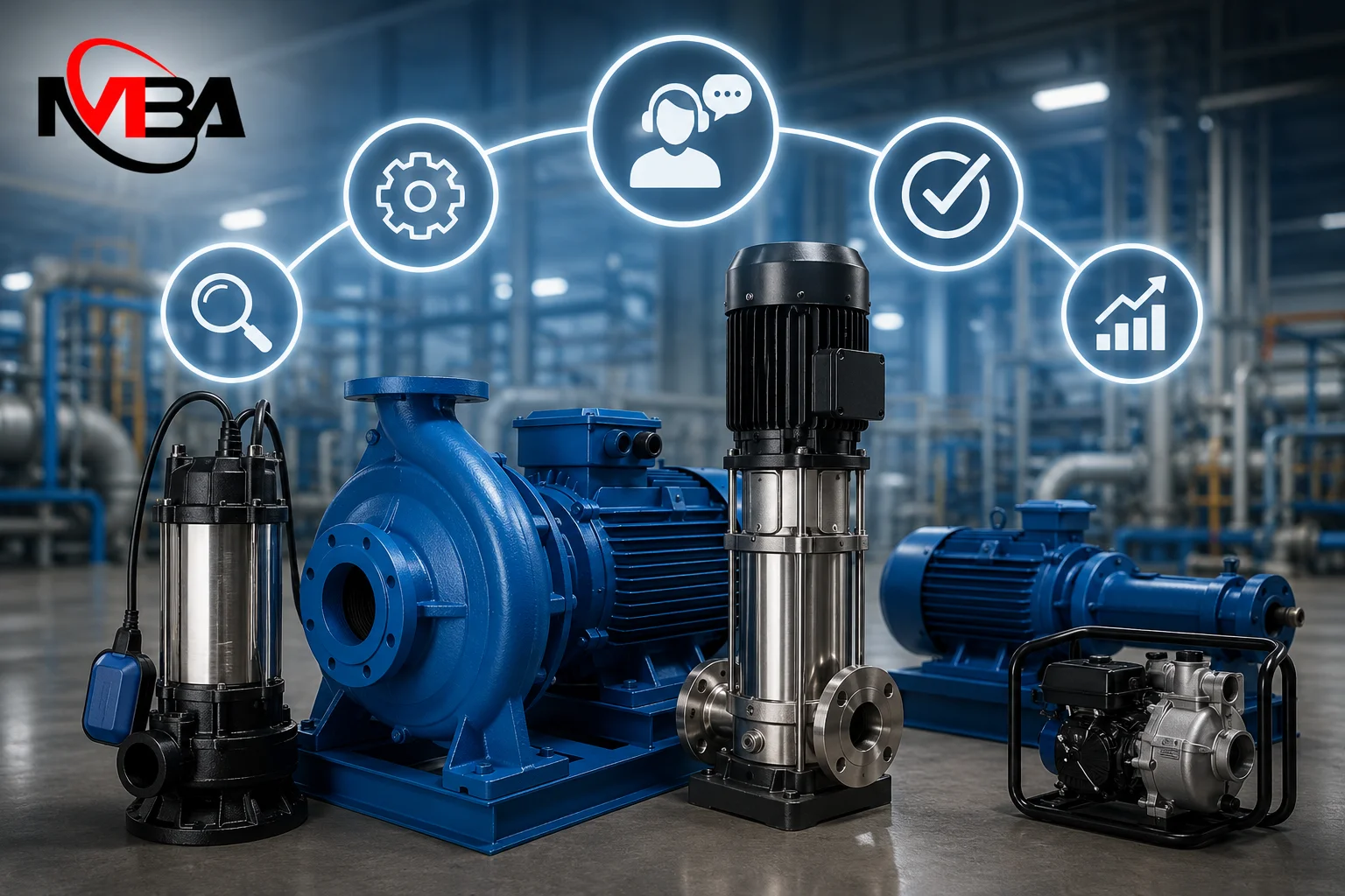 Beragam water pump industri untuk mendukung konsultasi dan pemilihan pompa yang sesuai dengan kebutuhan distribusi serta pengelolaan air.