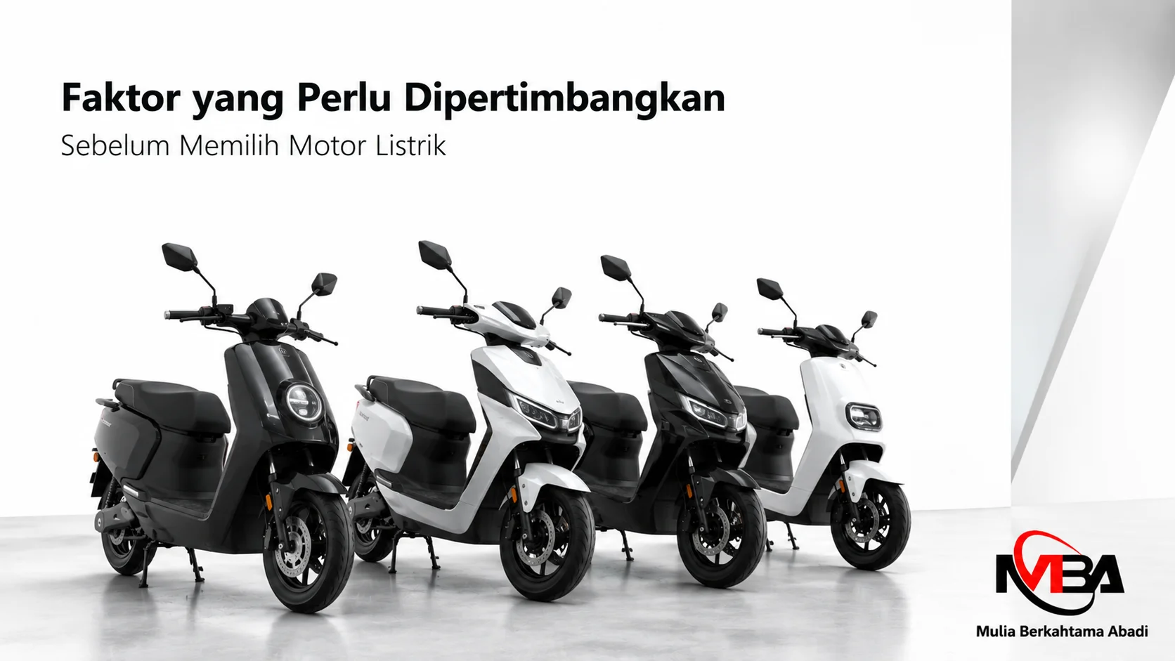 Deretan motor listrik modern untuk kebutuhan operasional instansi pemerintah melalui E-Katalog.