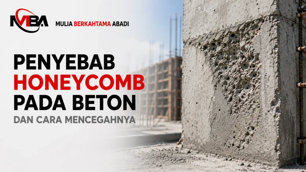 Solusi mencegah beton keropos honeycomb dengan alat konstruksi Mulia Berkahtama Abadi Honeycomb Beton