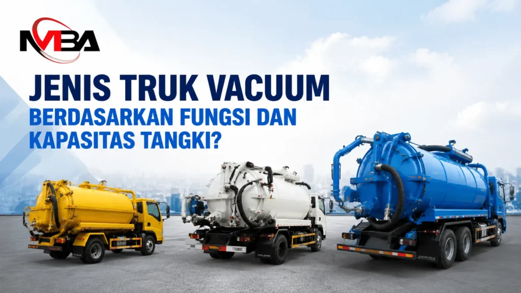 Jenis Truk Vacuum berdasarkan fungsi dan kapasitas tangki untuk penyedotan limbah