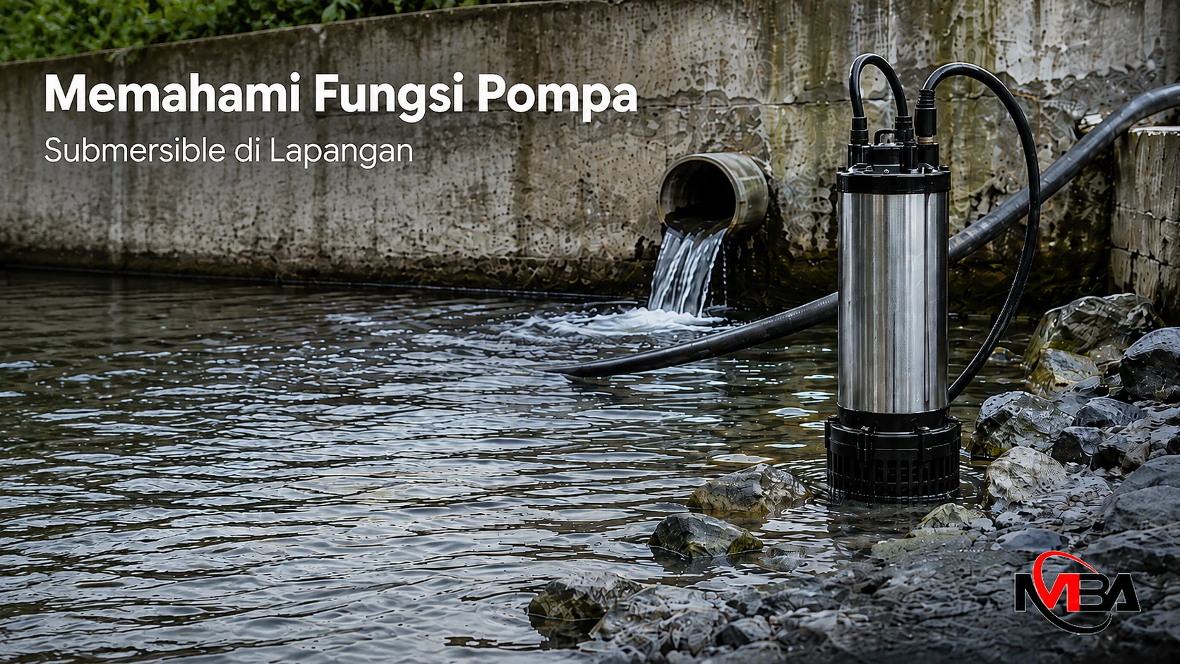 Pompa Submersible untuk pemindahan air di lapangan