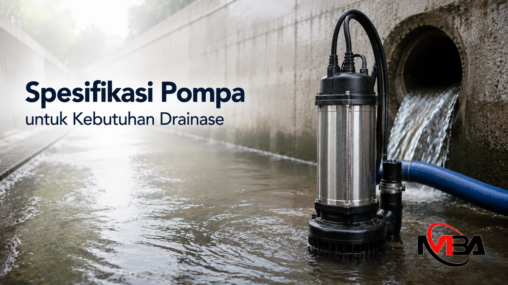 Spesifikasi Pompa Submersible untuk kebutuhan drainase berdasarkan debit dan head