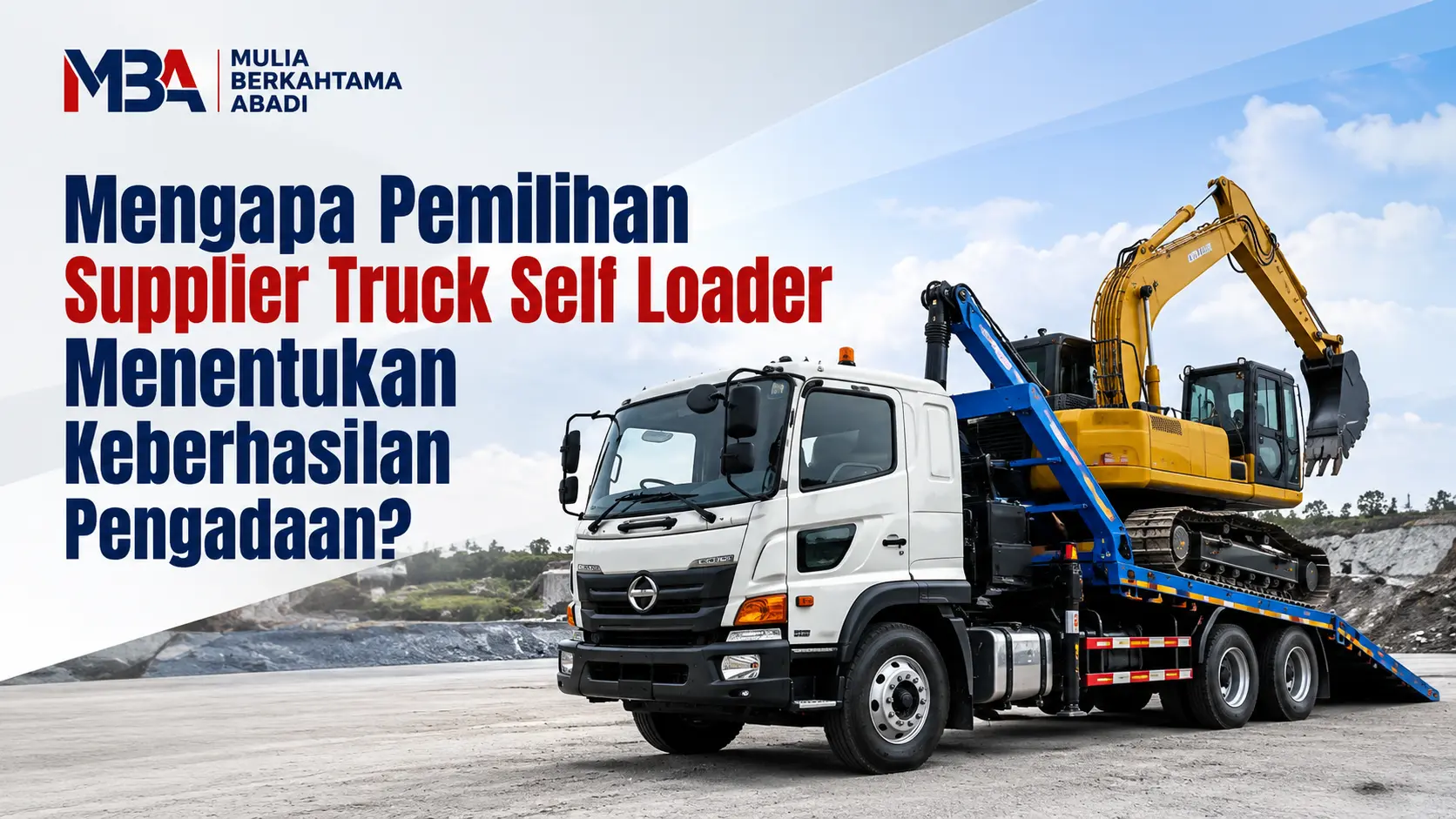 Supplier Barang INAPROC menyediakan truck self loader berkualitas untuk mendukung keberhasilan pengadaan.