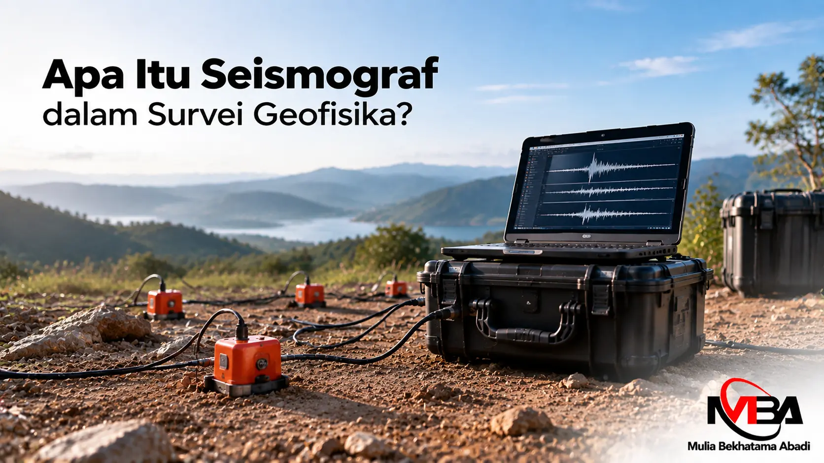 Seismograf untuk survei geofisika dan perekaman kondisi bawah permukaan