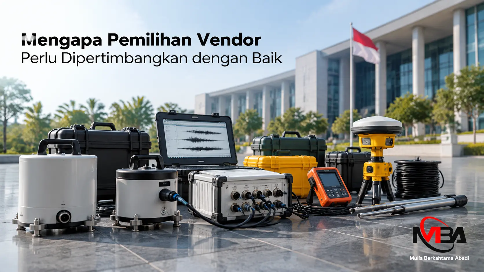 Vendor pengadaan barang pemerintah dengan berbagai peralatan teknis dan geofisika untuk mendukung proses evaluasi kebutuhan instansi
