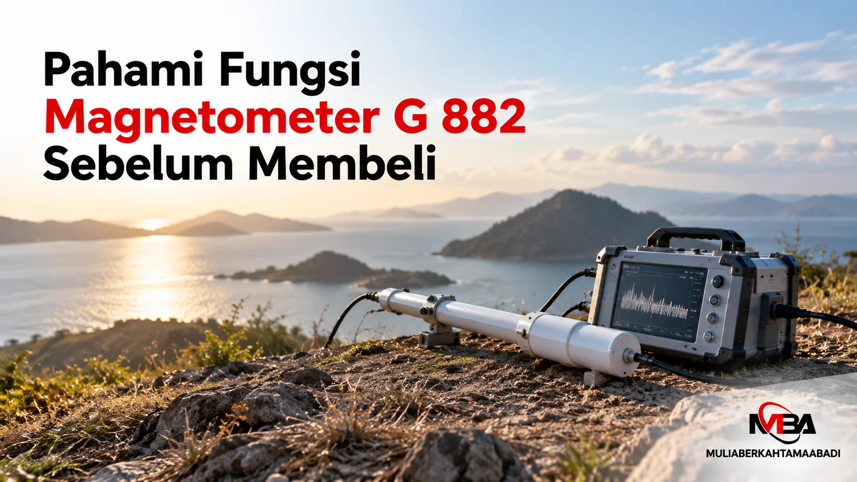 Magnetometer G 882 untuk survei dan pengukuran medan magnet di area lapangan