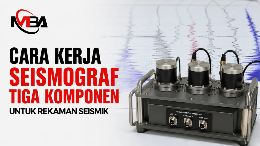Seismograf atom 3C Inaproc untuk merekam aktivitas seismik tiga komponen